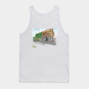 Sketch of Fidel's cafe on Cuba street, Wellington, New Zealand Tank Top